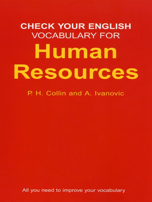 Title details for Check Your English Vocabulary for Human Resources by Rawdon Wyatt - Available